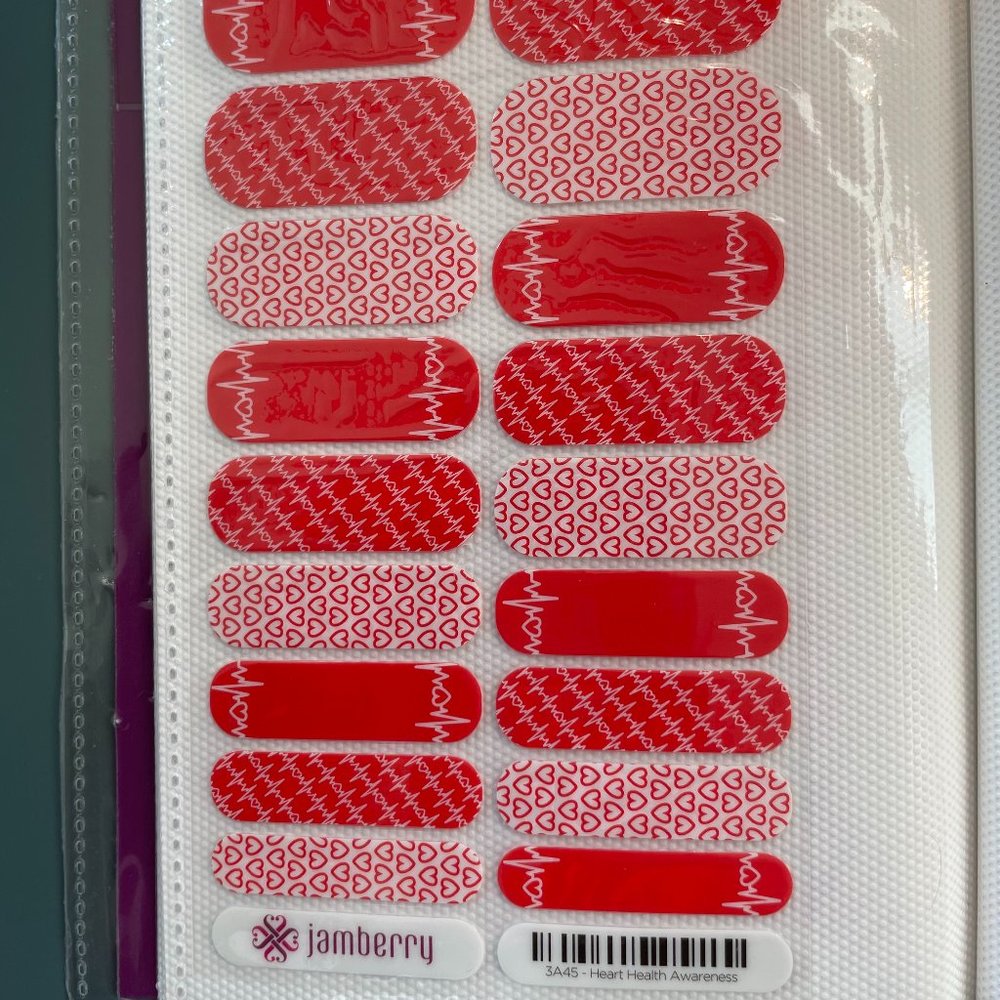 Jamberry Full Sheet Heart Health Awareness